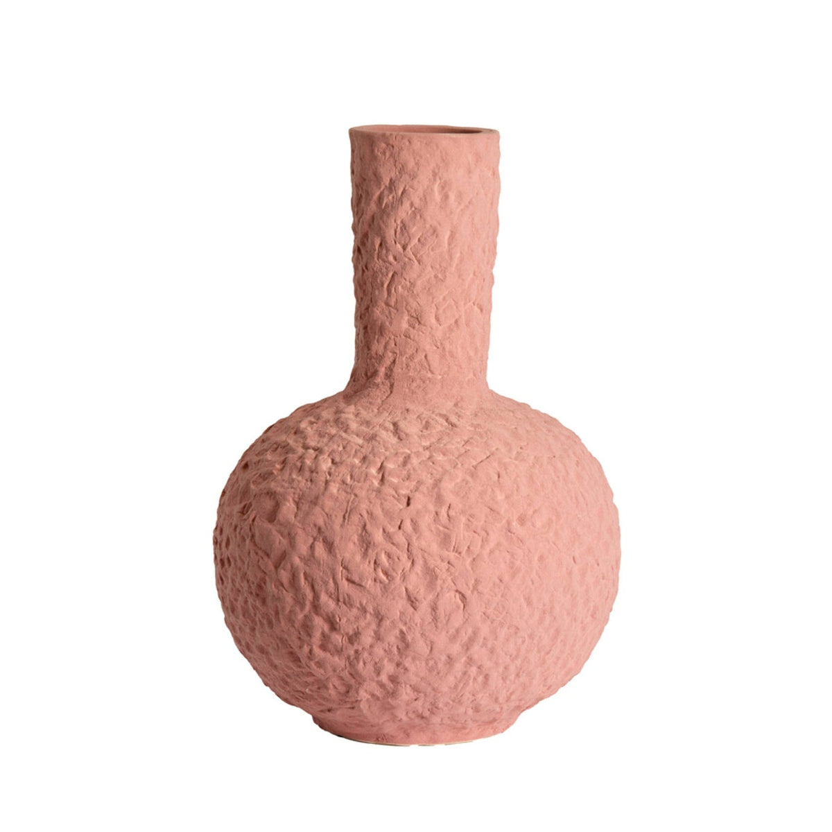 Sacile Matt Dusty Pink Ceramic Vase 40cm