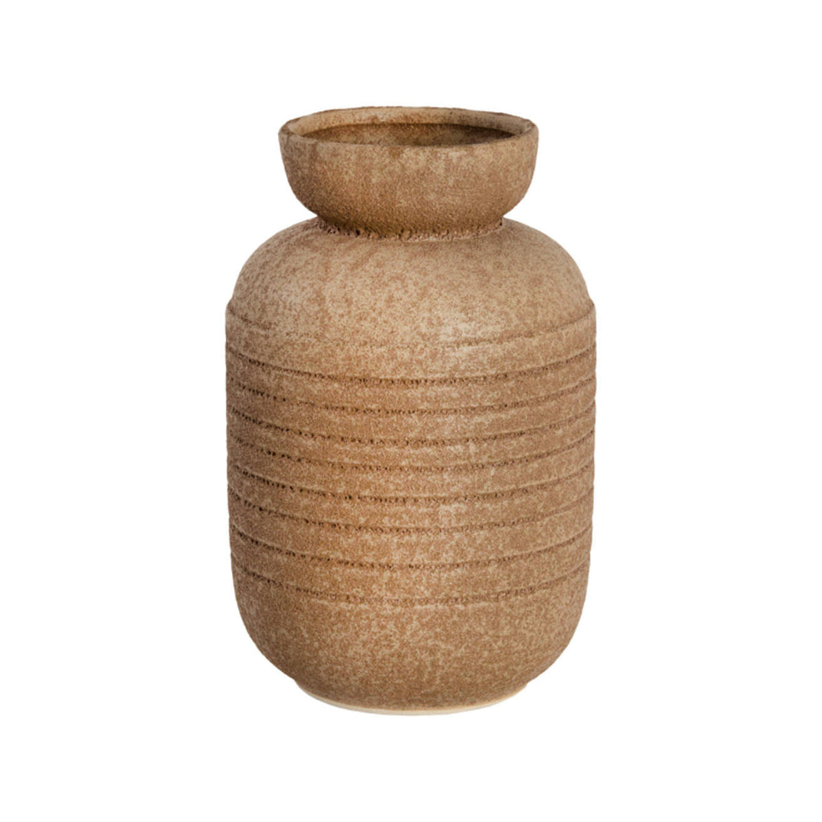 Arpino Matt Light Brown Ceramic Vase