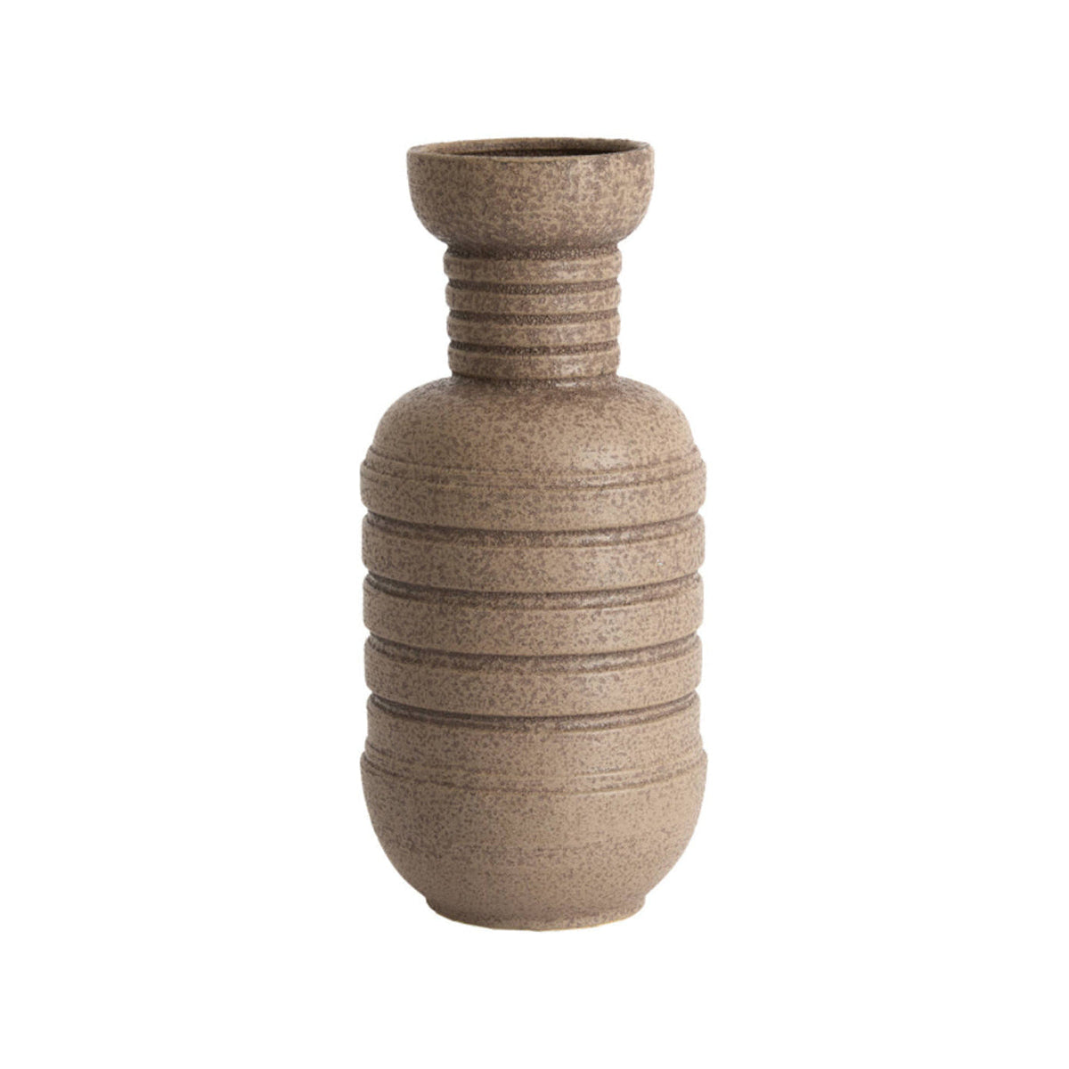 Arpino Matt Dark Brown Ceramic Vase 43cm