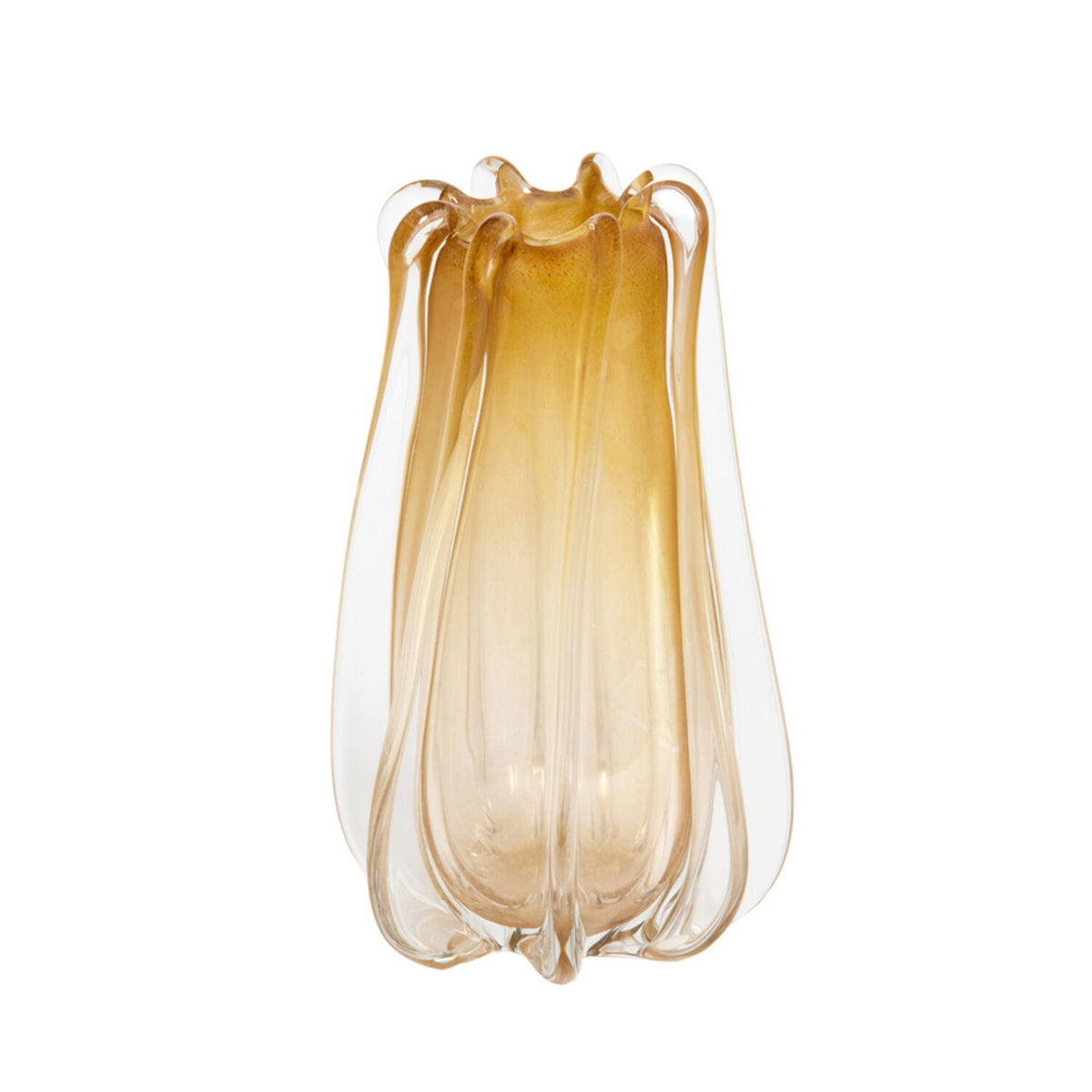 Mirola Milky Beige Glass Vase 31cm