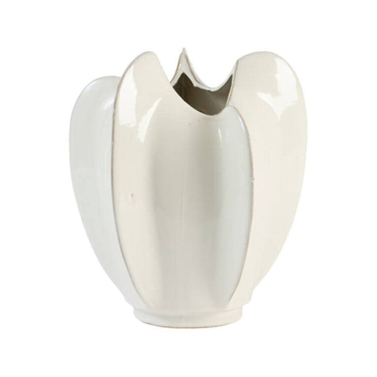 Topita White Ceramic Vase 34cm