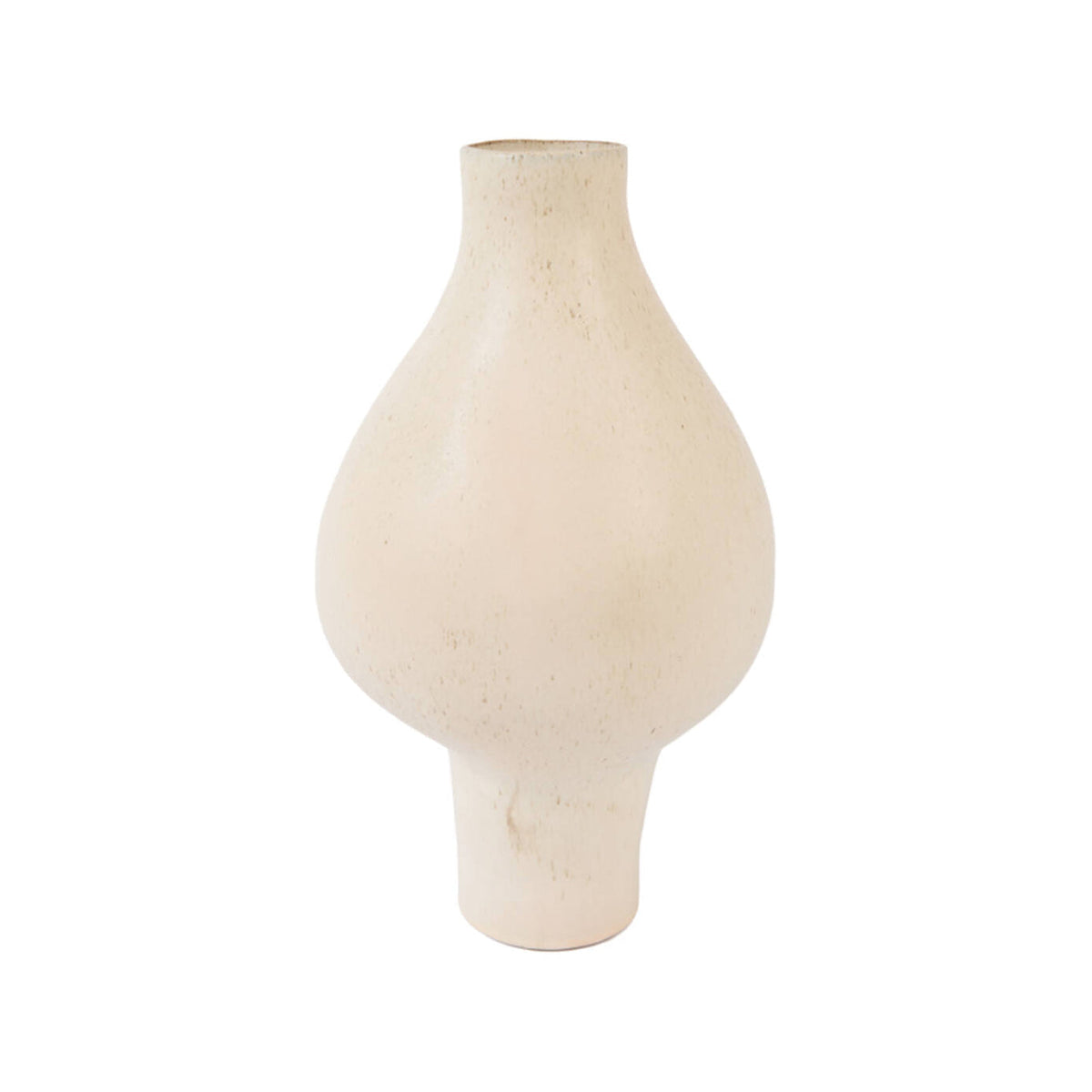Zaroti Cream Ceramic Vase 40.5cm