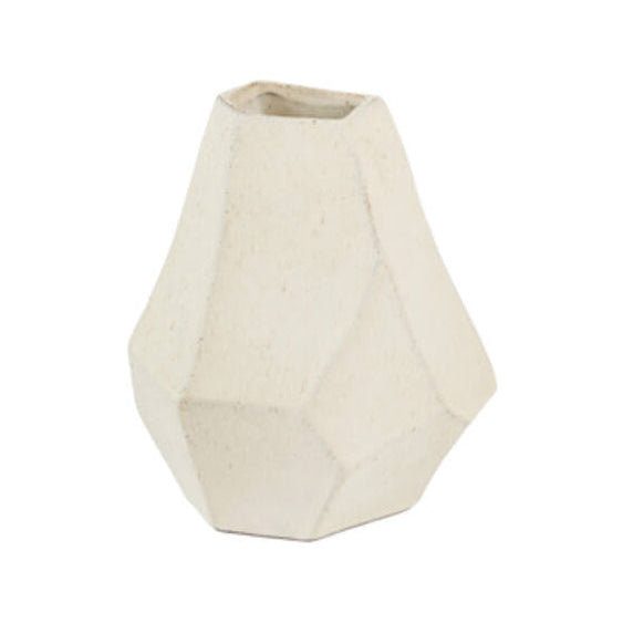 Povina Cream Ceramic Vase 23cm
