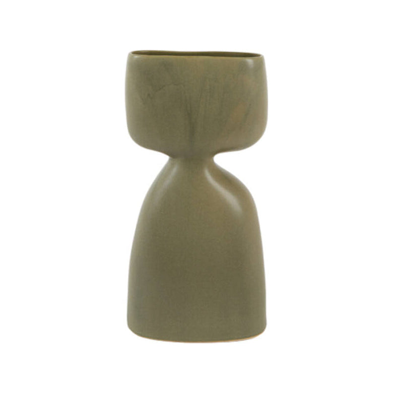Davito Olive Green Ceramic Vase 32cm