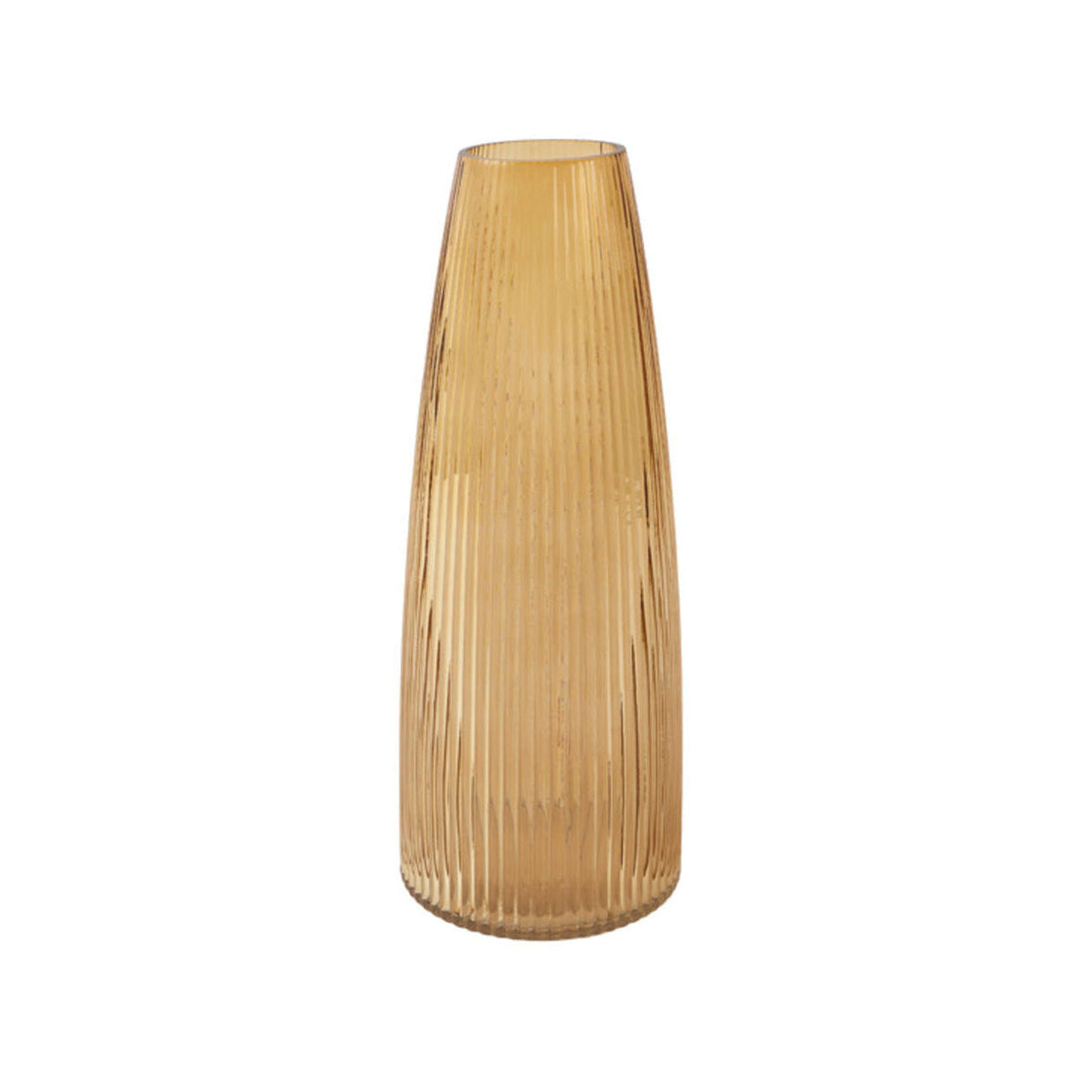 Farenzo Amber Glass Vase 39.5cm