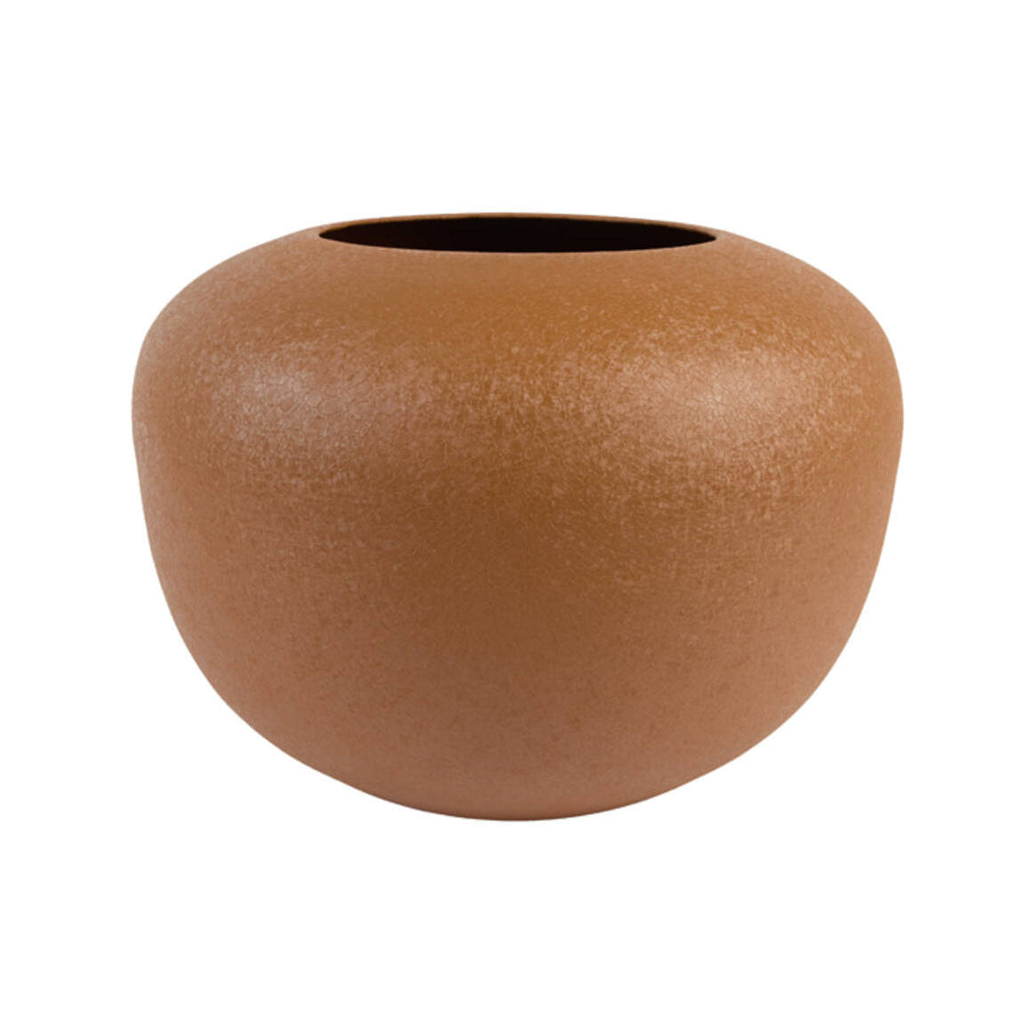 Milzo Matt Caramel Metal Decorative Planter 38cm