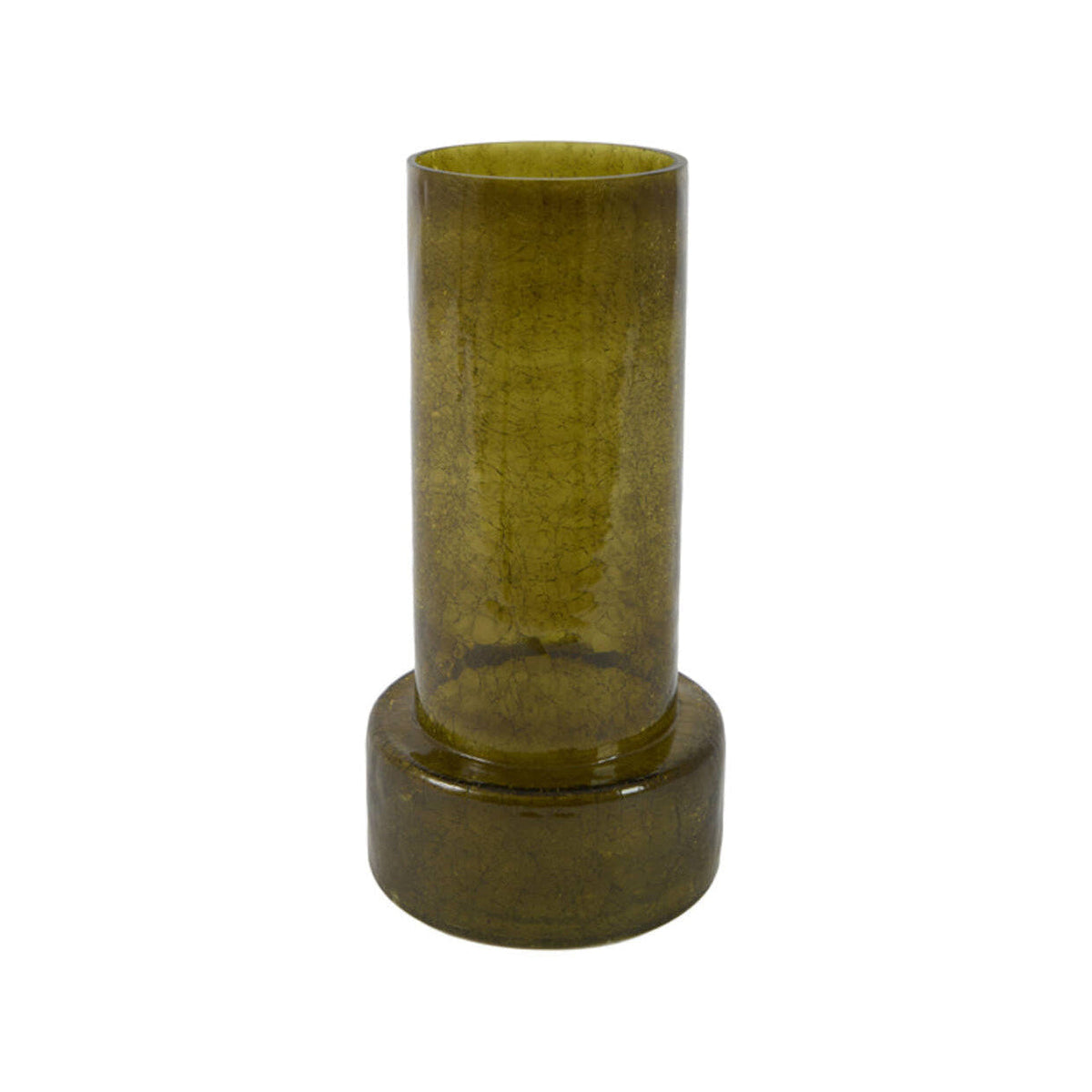 Borando Dark Green Glass Vase 35cm