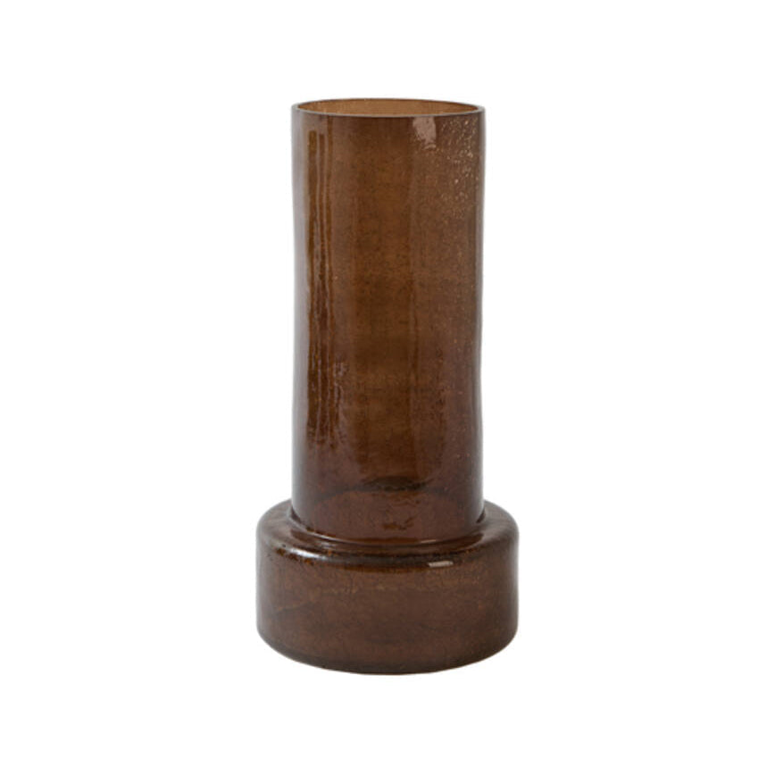 Borando Dark Brown Glass Vase 35cm