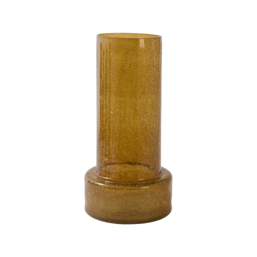 Borando Amber Glass Vase 35cm