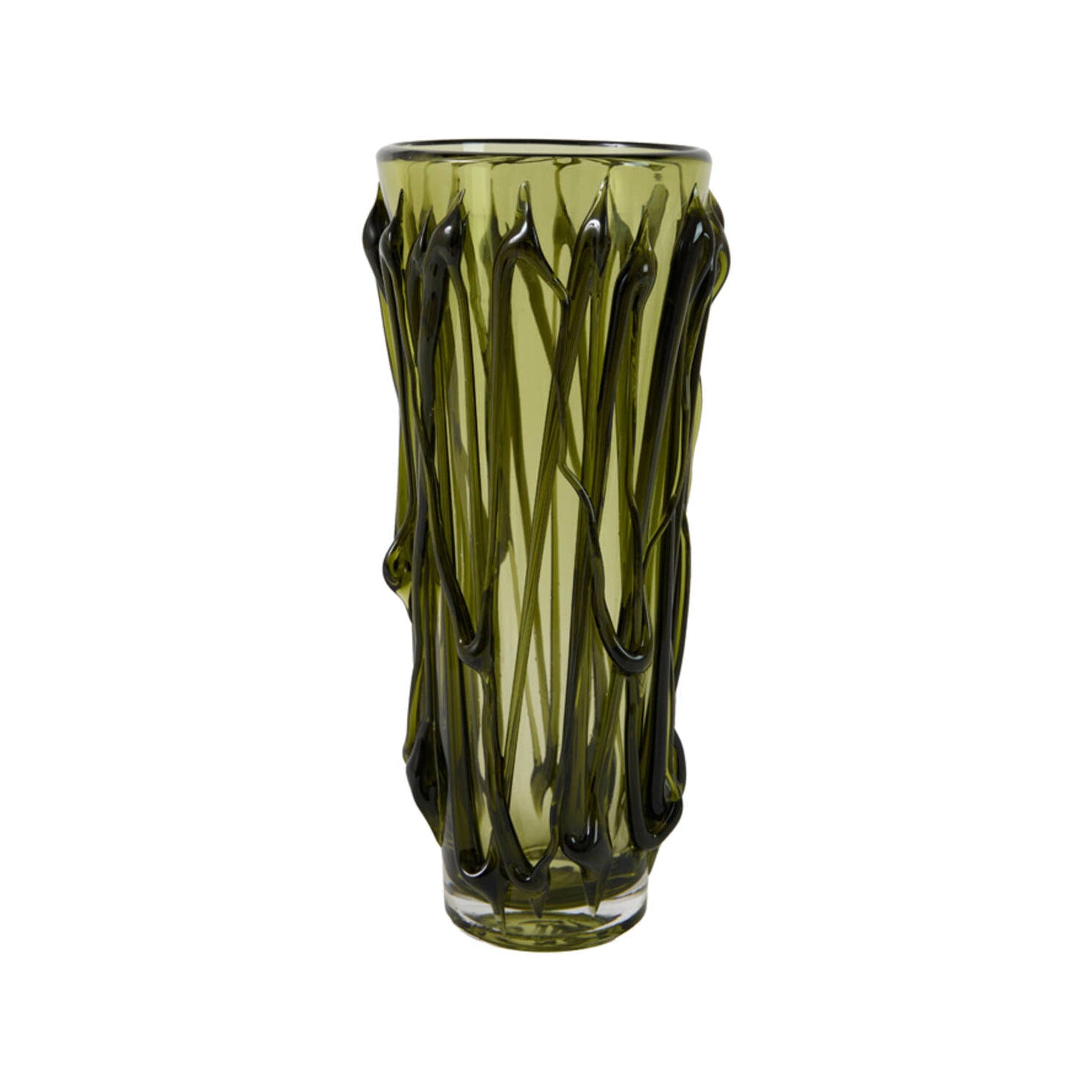 Zoyra Green Glass Vase 38cm