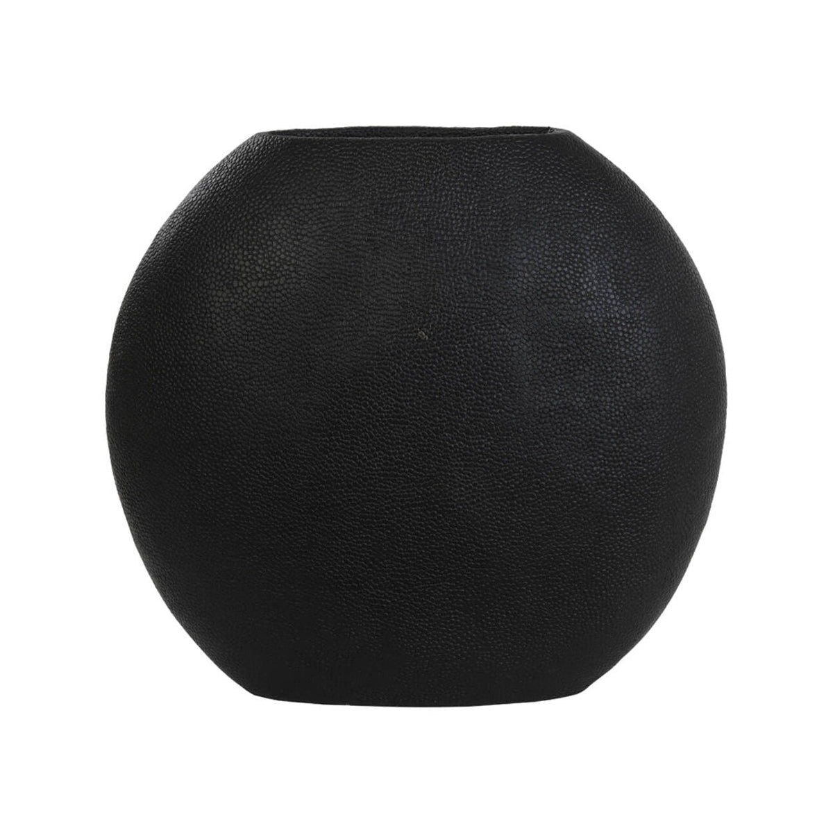 Rayskin Matt Black Vase
