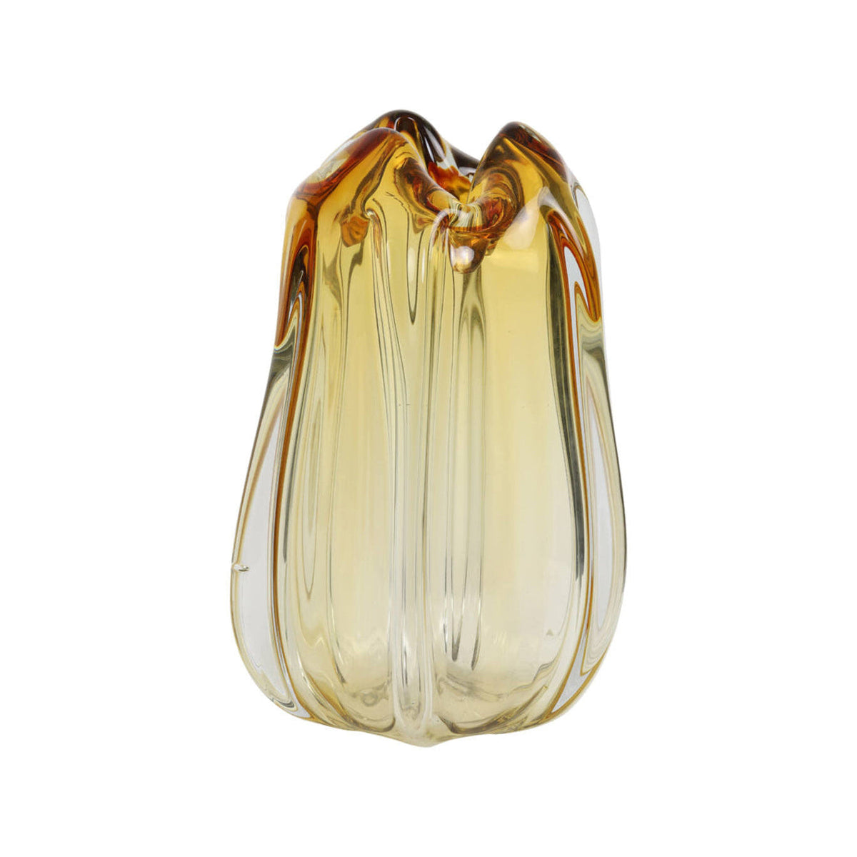 Murela Amber Glass Vase 30cm