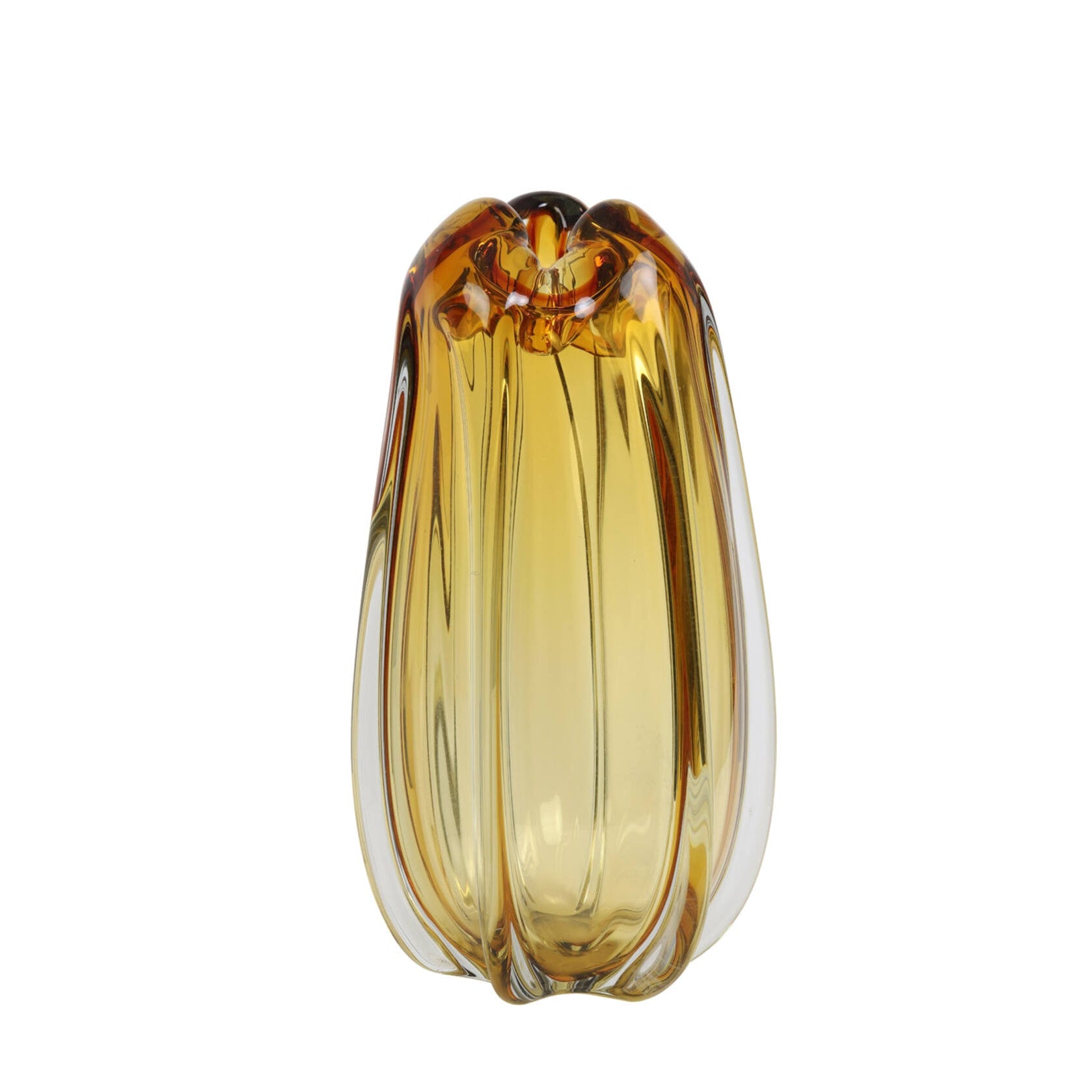 Murela Amber Glass Vase 38cm