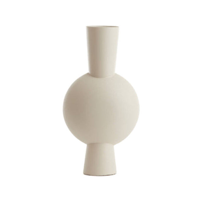 Kavandu Cream Metal Vase 40cm