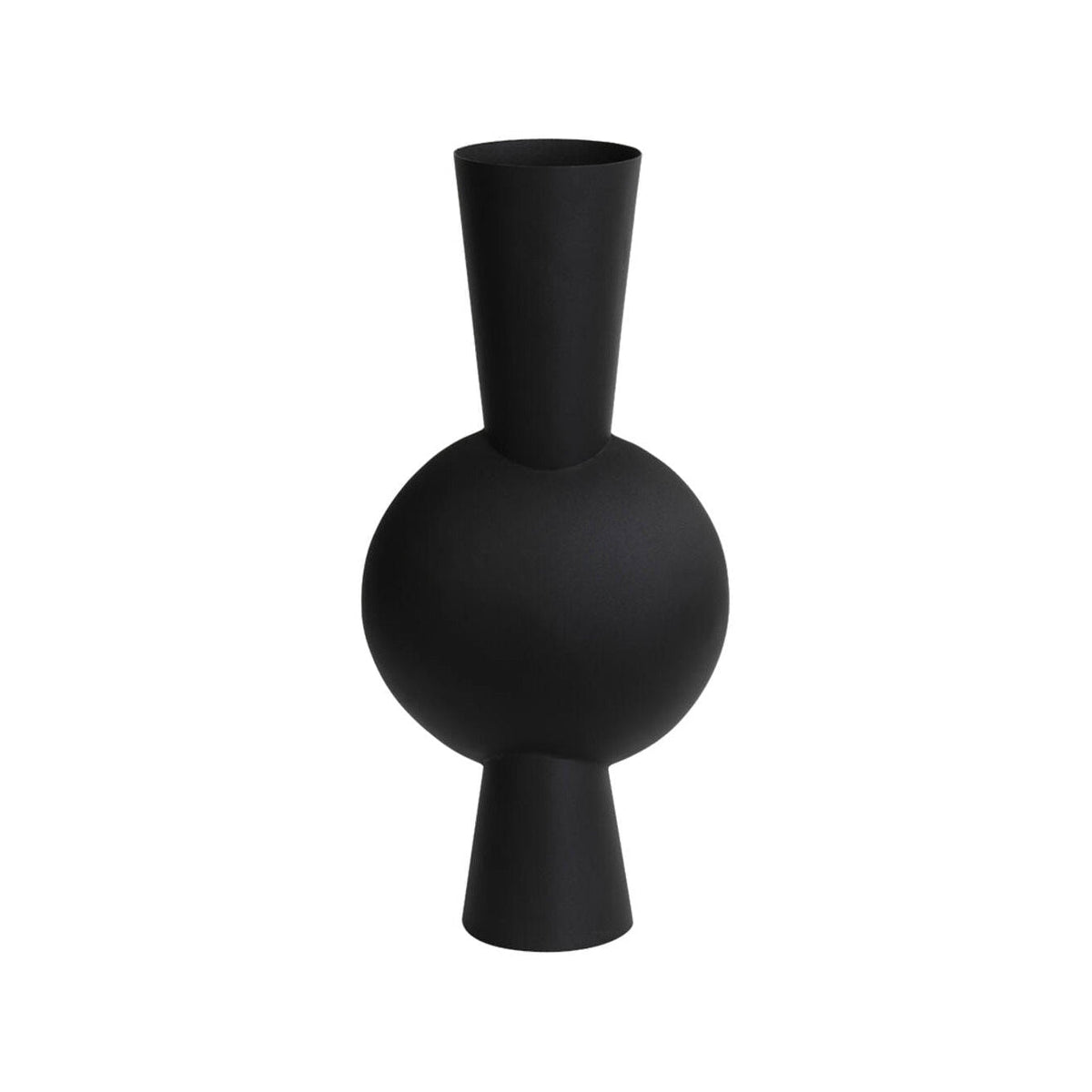 Kavandu Matt Black Metal Vase 54cm