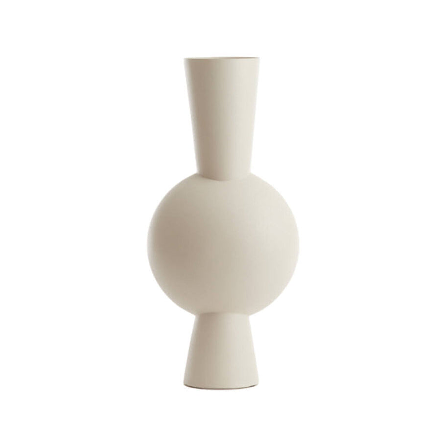Kavandu Cream Metal Vase 54cm