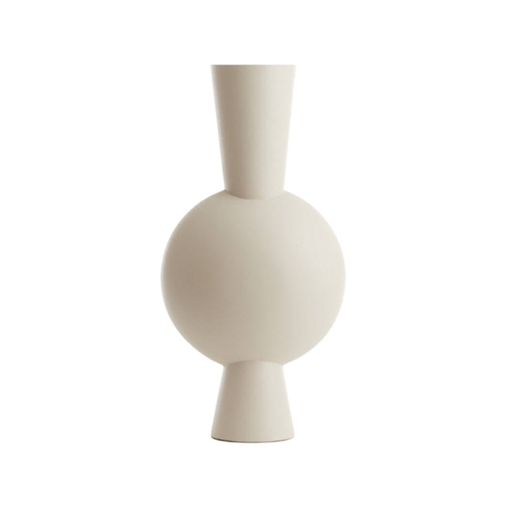 Kavandu Cream Metal Vase 60cm