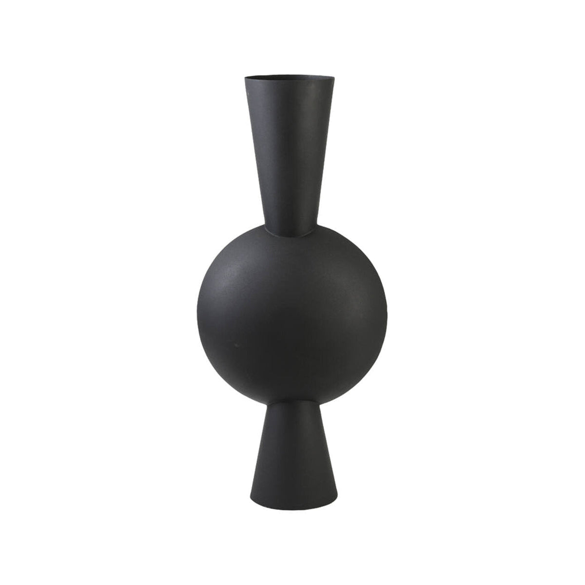 Kavandu Matt Black Metal Vase 81cm