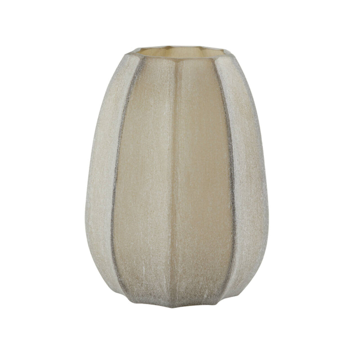 Bradley Light Brown Glass Vase 23.5cm