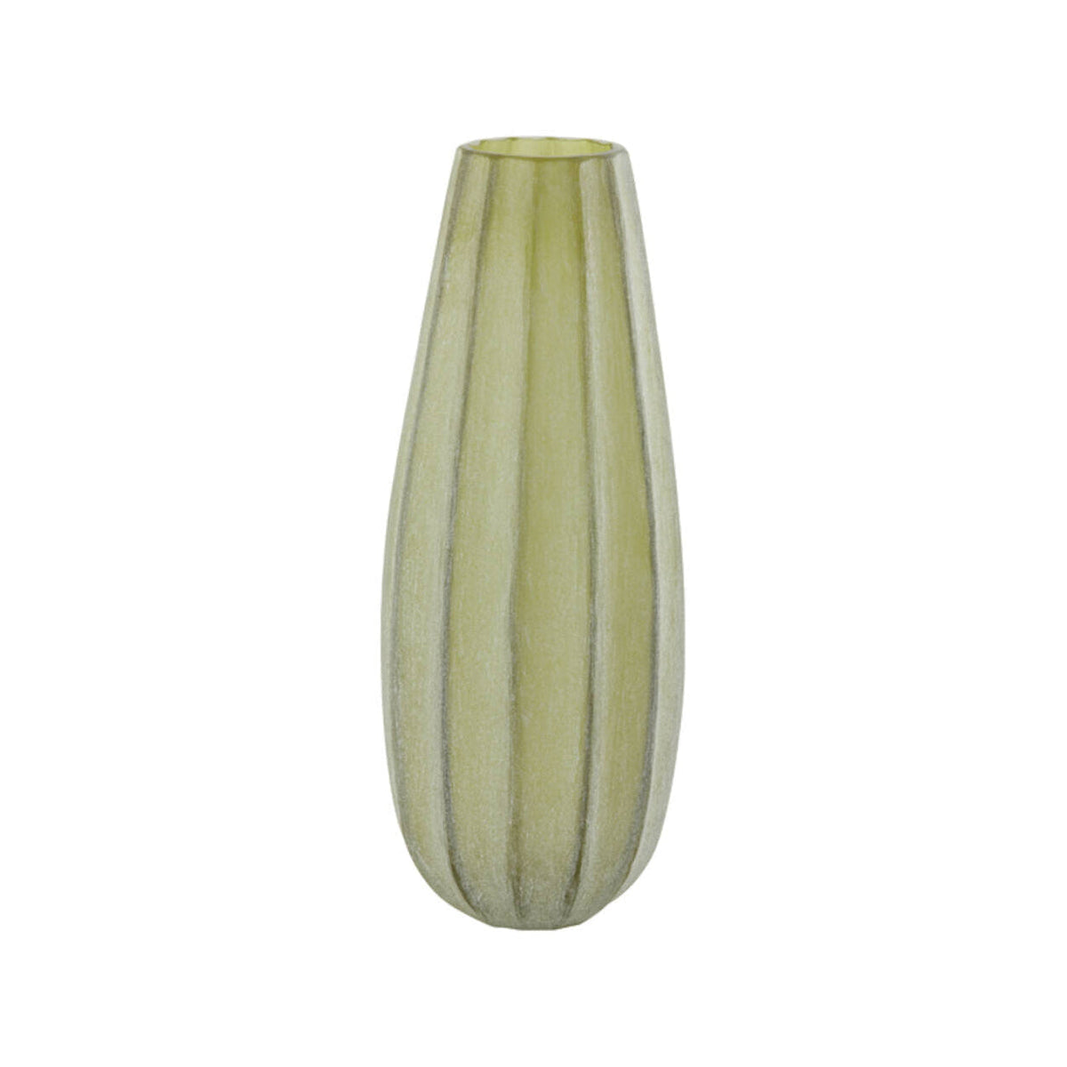 Bradley Olive Green Glass Vase 44.5cm