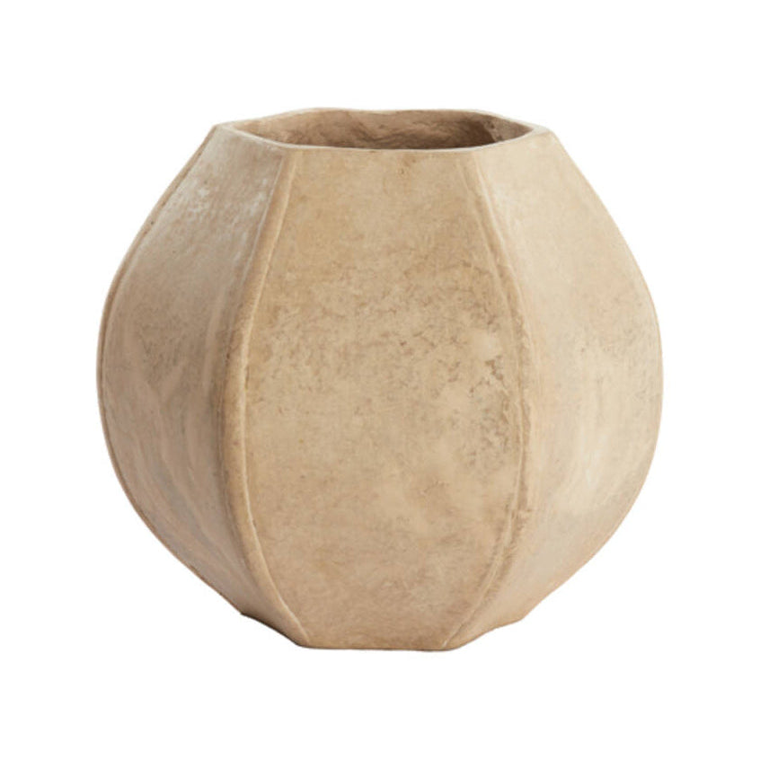 Melis Natural Papier Mâché Decorative Planter 32.5cm