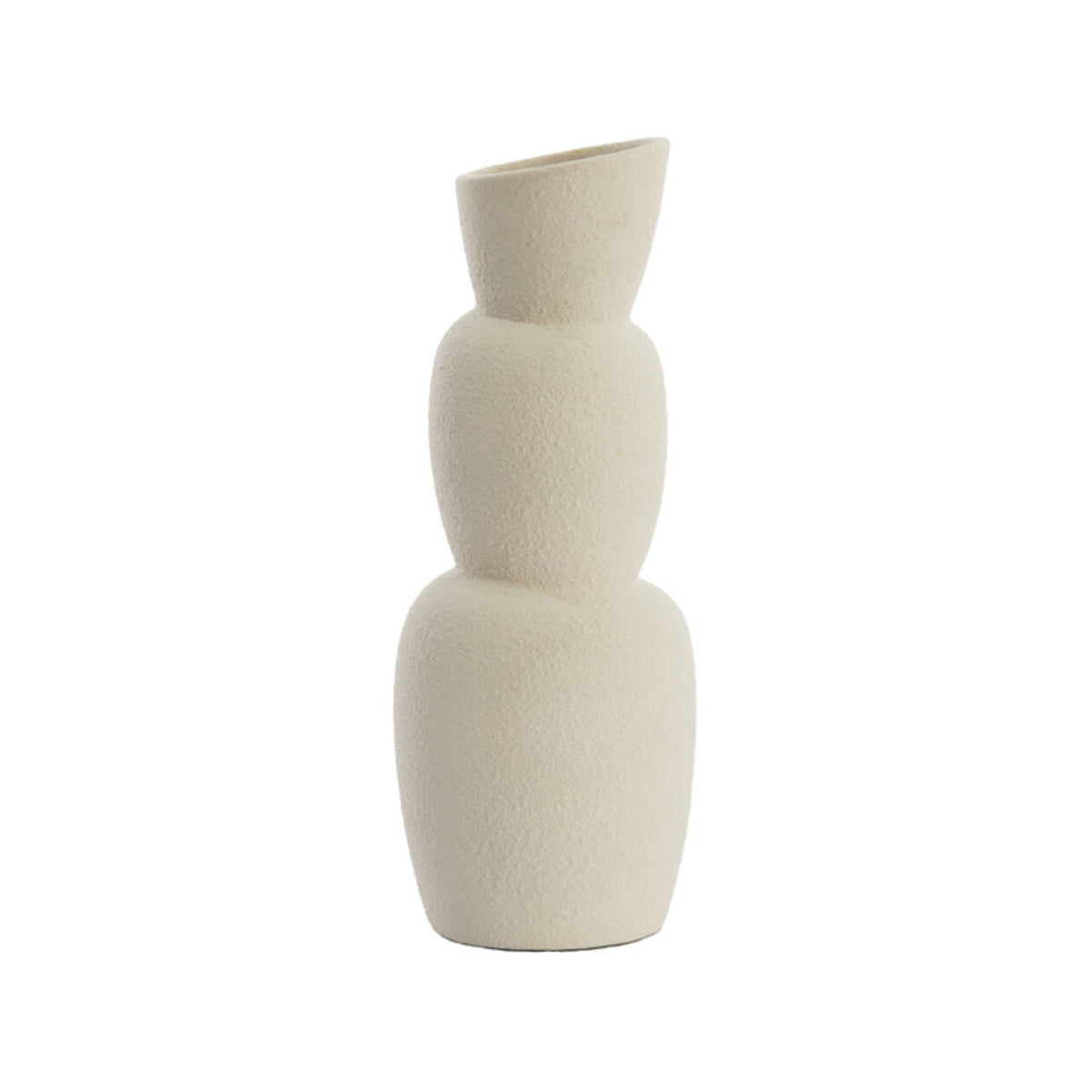 Aram Cream Ceramic Vase 37.5cm
