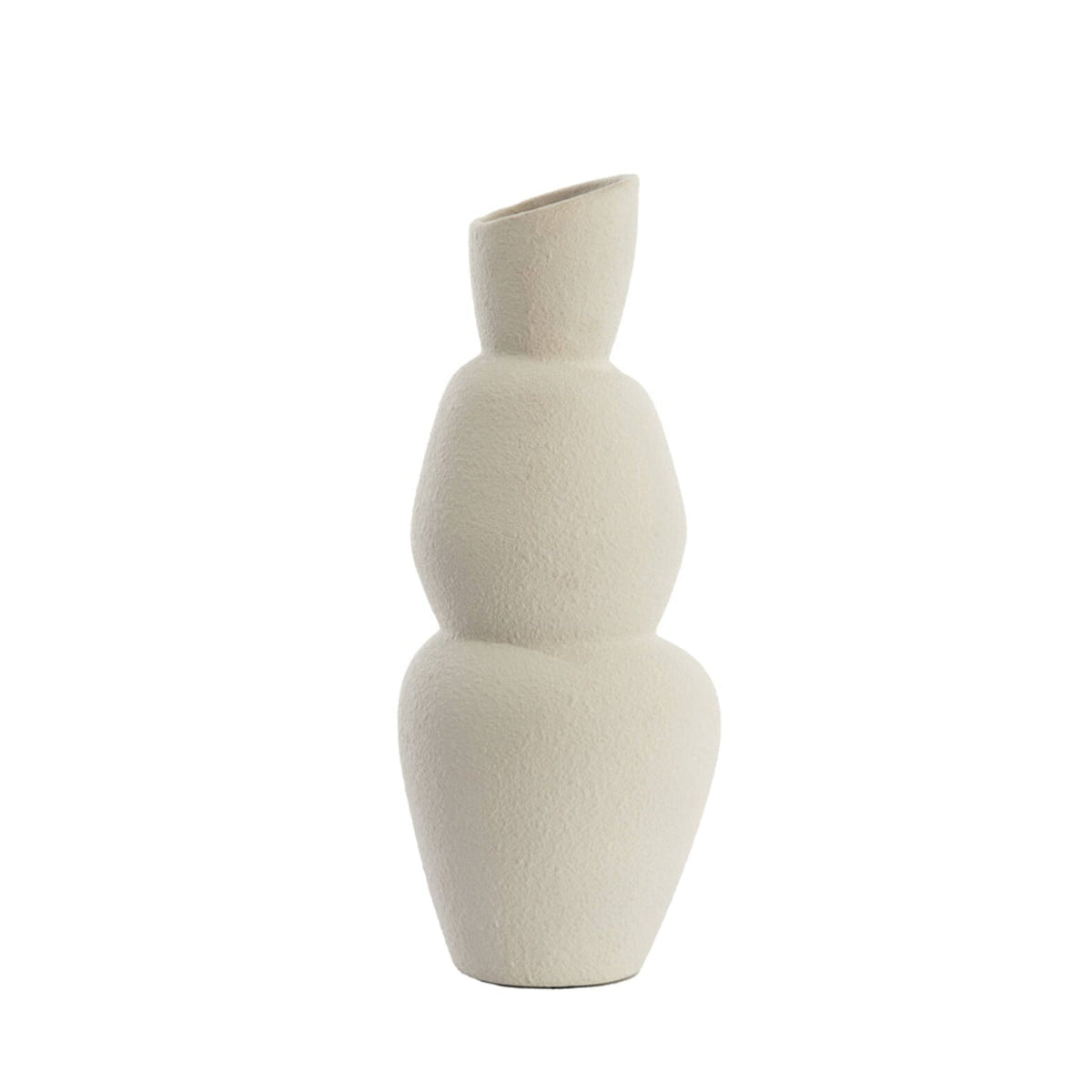 Aram Cream Ceramic Vase 46.5cm