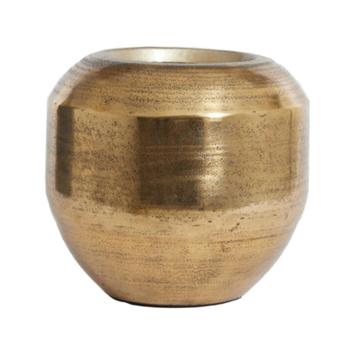 Louie Antique Gold Metal Decorative Planter 37cm