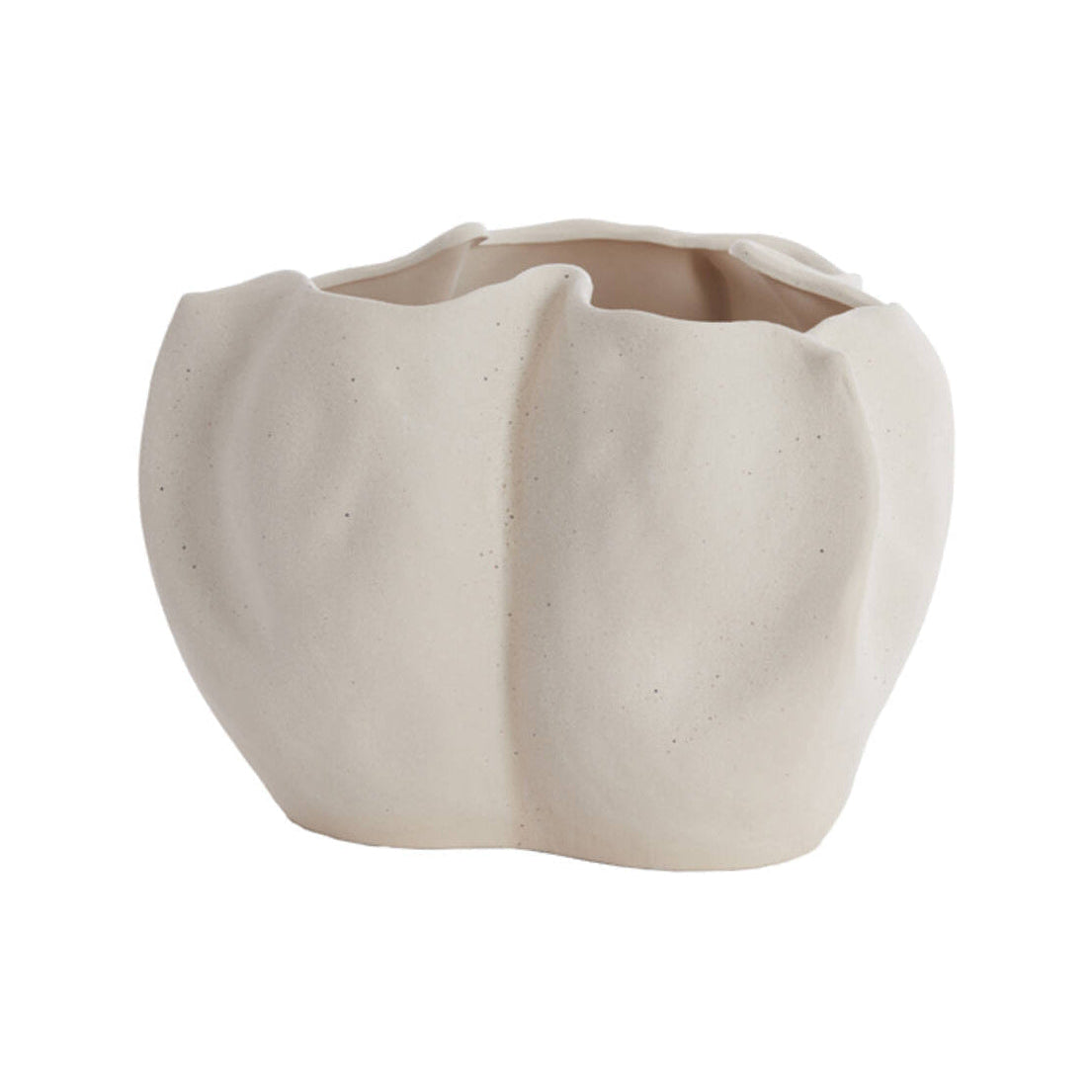 Sanguli Cream Ceramic Vase 22.5cm