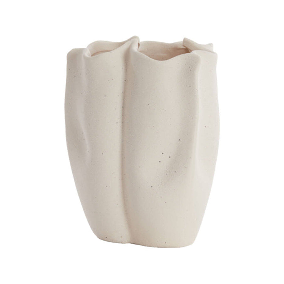 Sanguli Cream Ceramic Vase 36.5cm