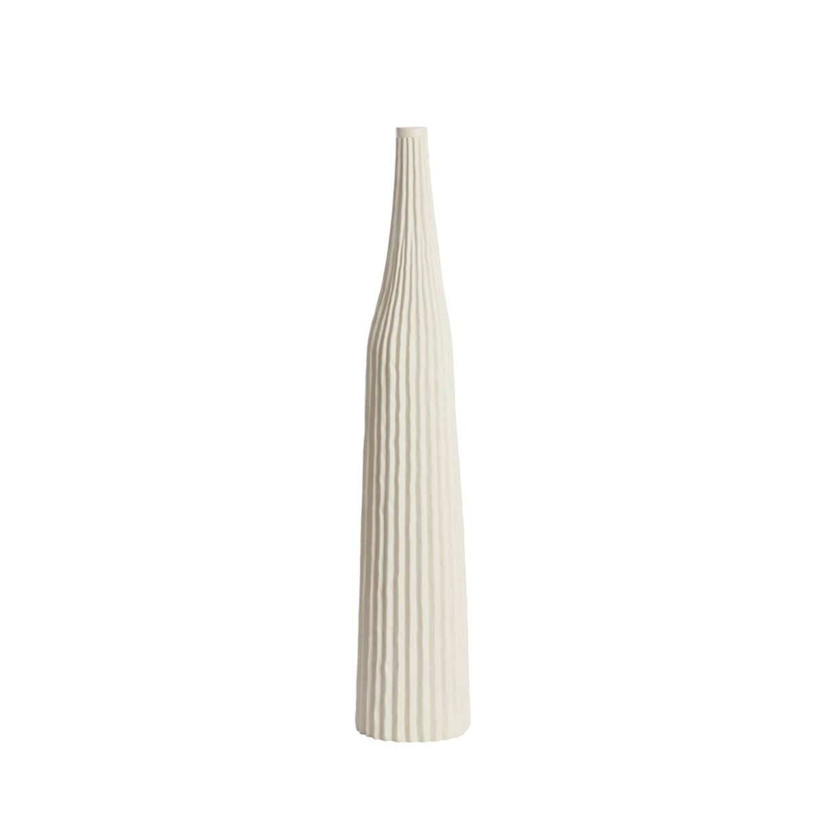 Nampala Cream Ribbed Vase