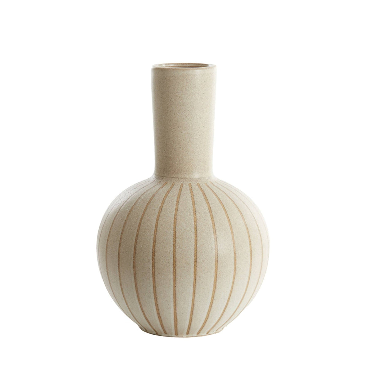 Ulloa Matt Sand & Brown Ceramic Vase 52cm