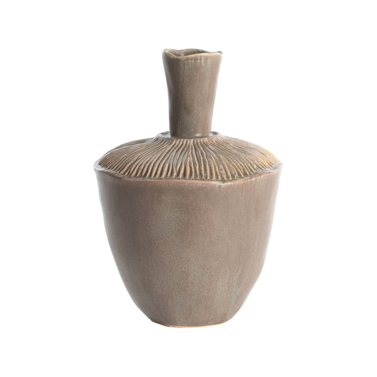 Neira Matt Brown/Grey Ceramic Vase