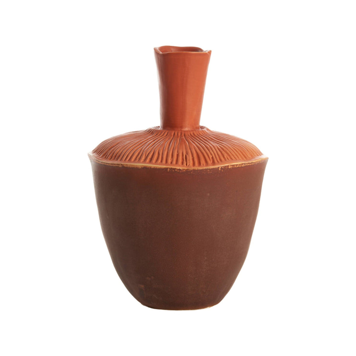 Neira Brown/Orange Ceramic Vase
