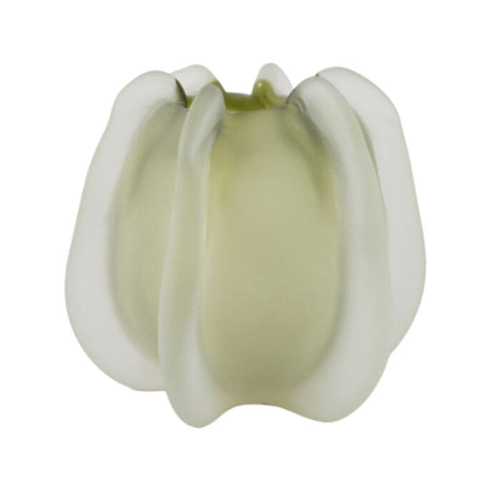 Murela Matt Olive Green Glass Vase 19cm