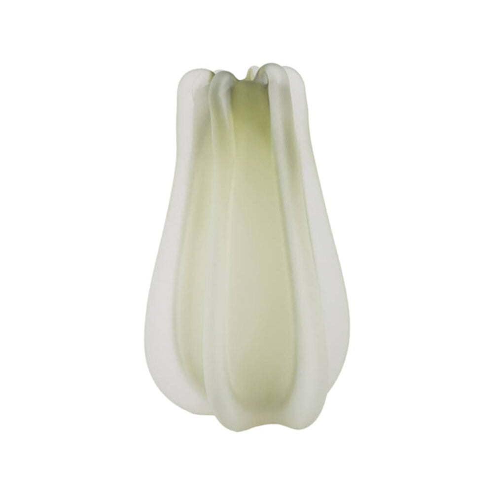 Murela Matt Olive Green Glass Vase 29.5cm