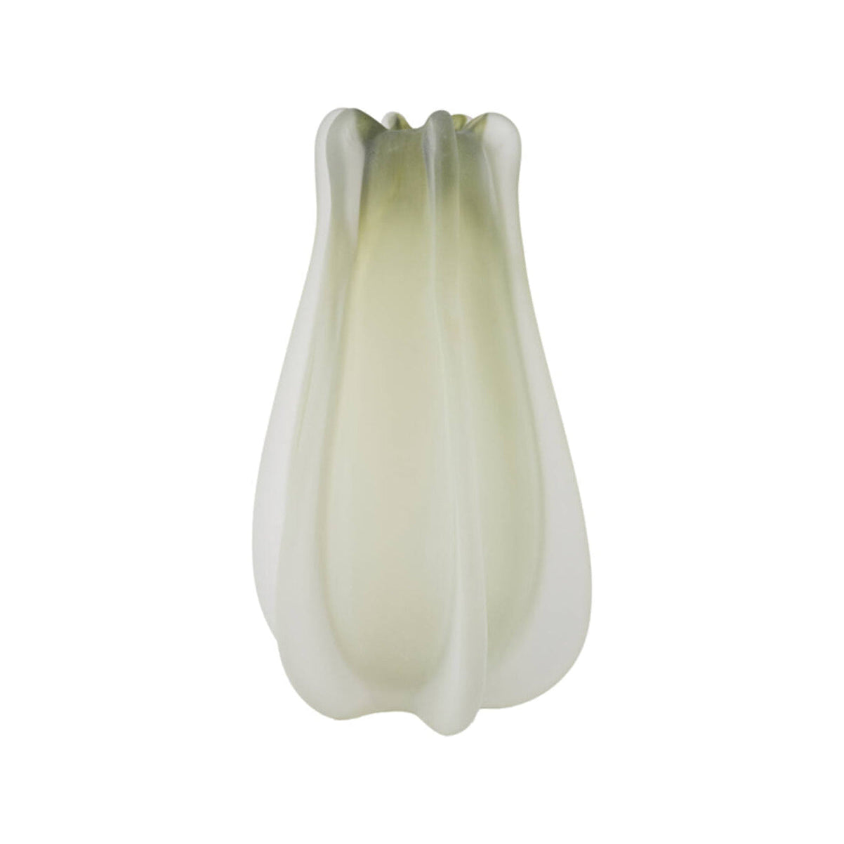 Murela Matt Olive Green Glass Vase 33cm