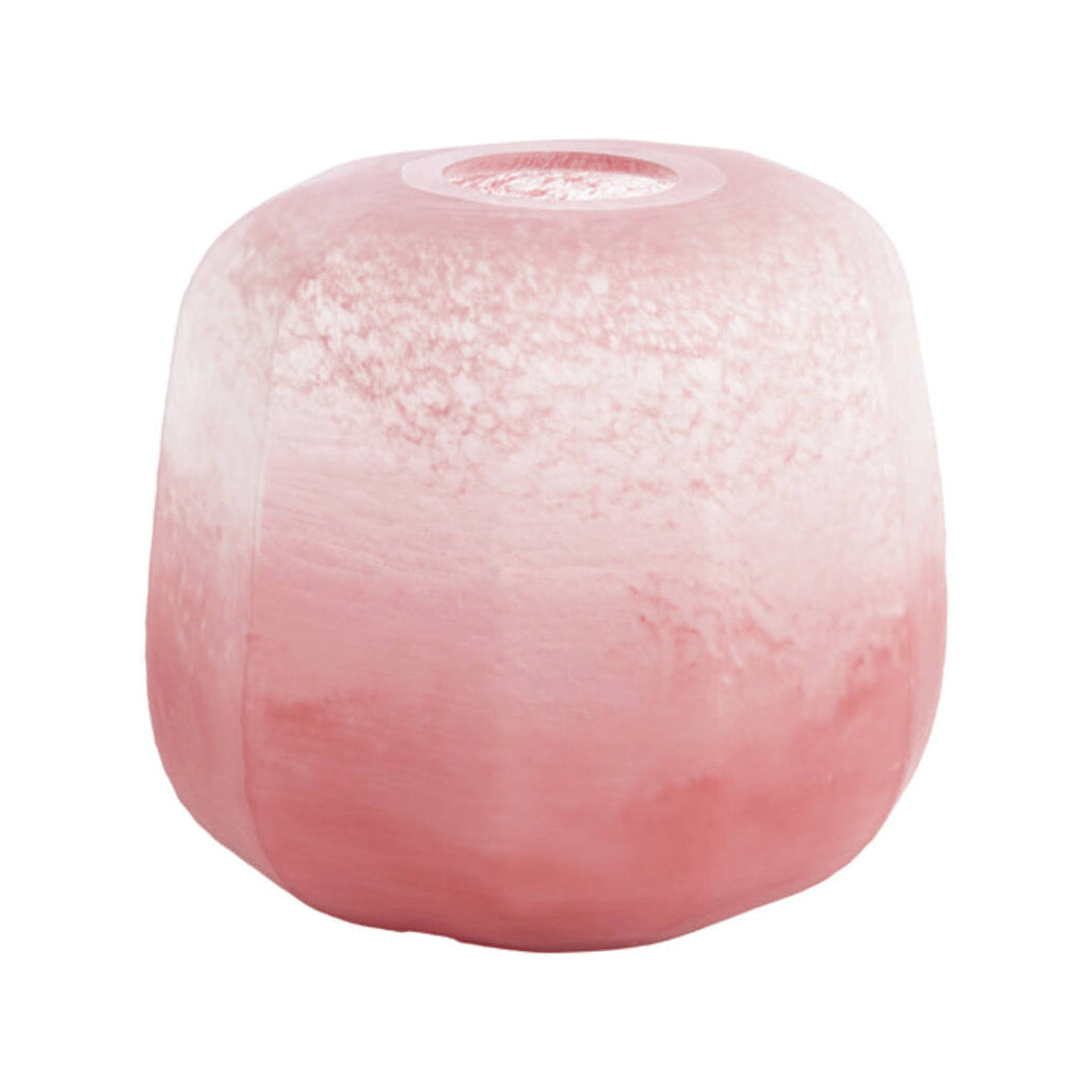 Pacengo Coral/Light Pink Glass Vase 32cm