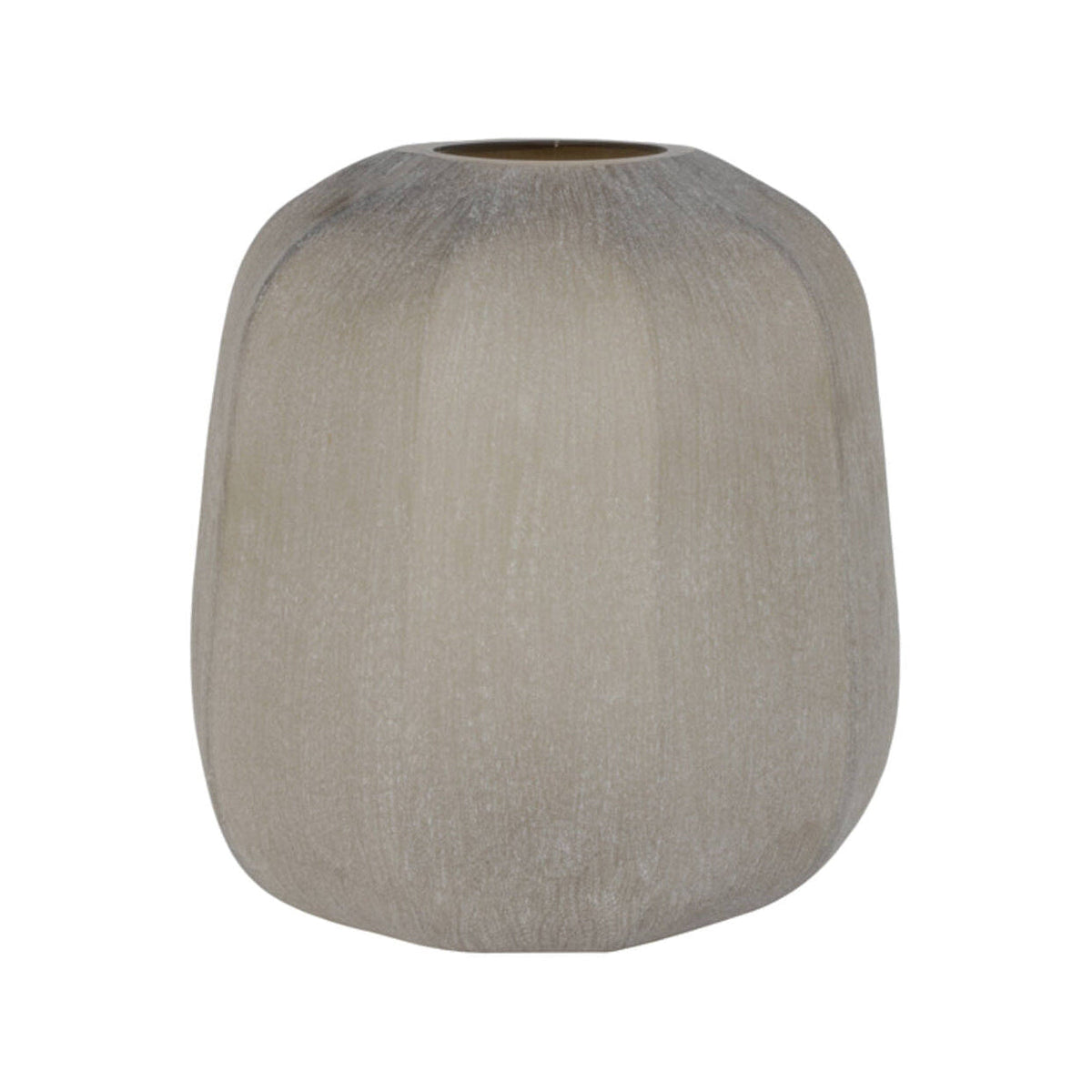 Pacengo Light Brown Glass Vase 32cm