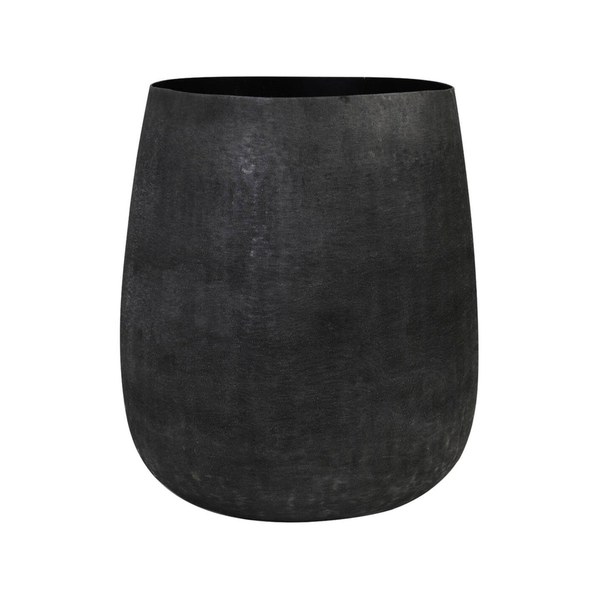 Genoli Matt Black Metal Decorative Planter