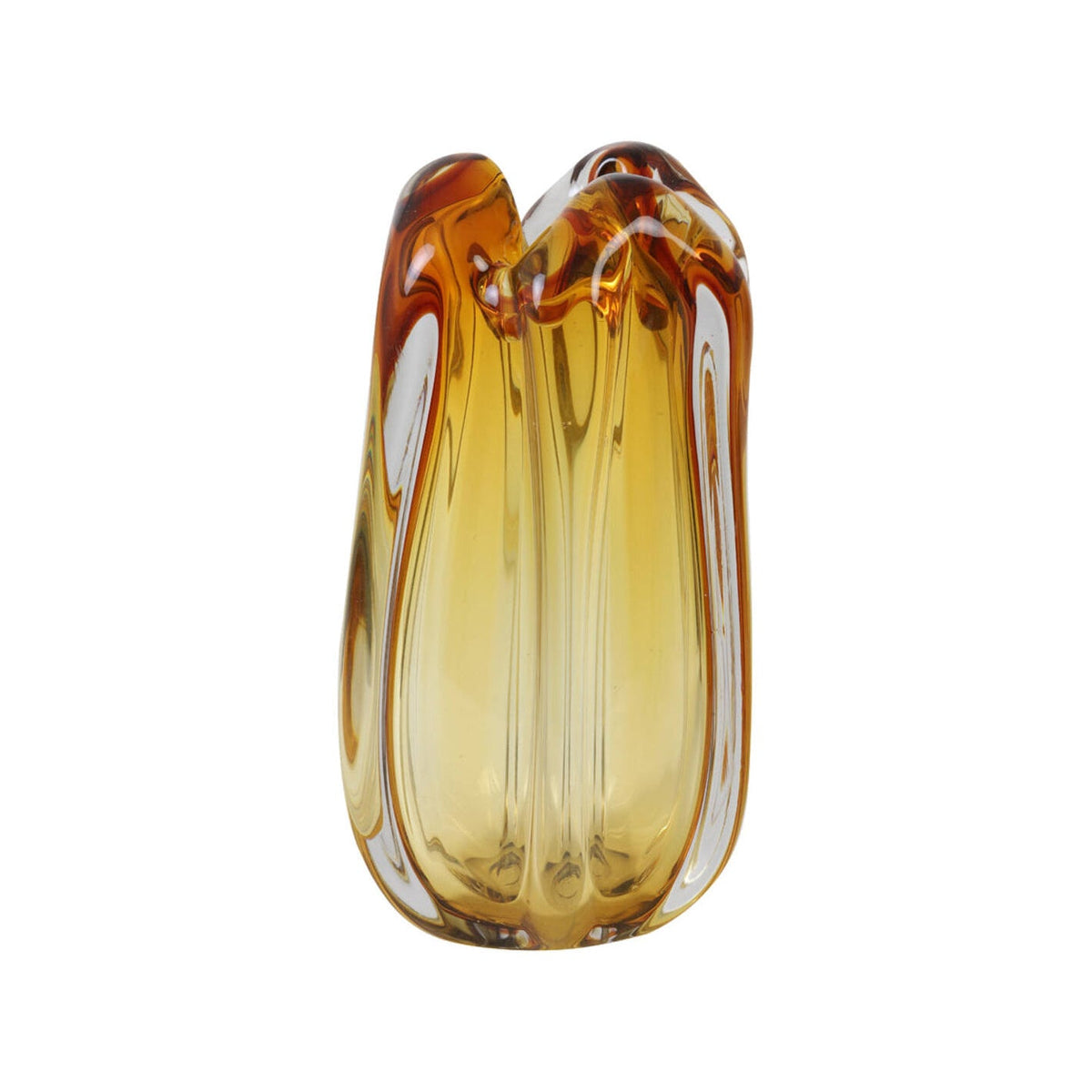 Murela Amber Glass Vase 28cm
