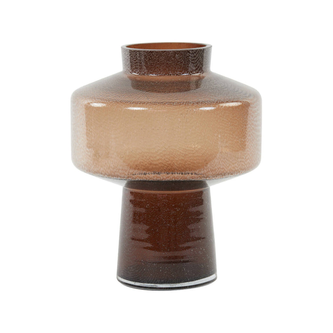 Trasmon Brown Glass Vase