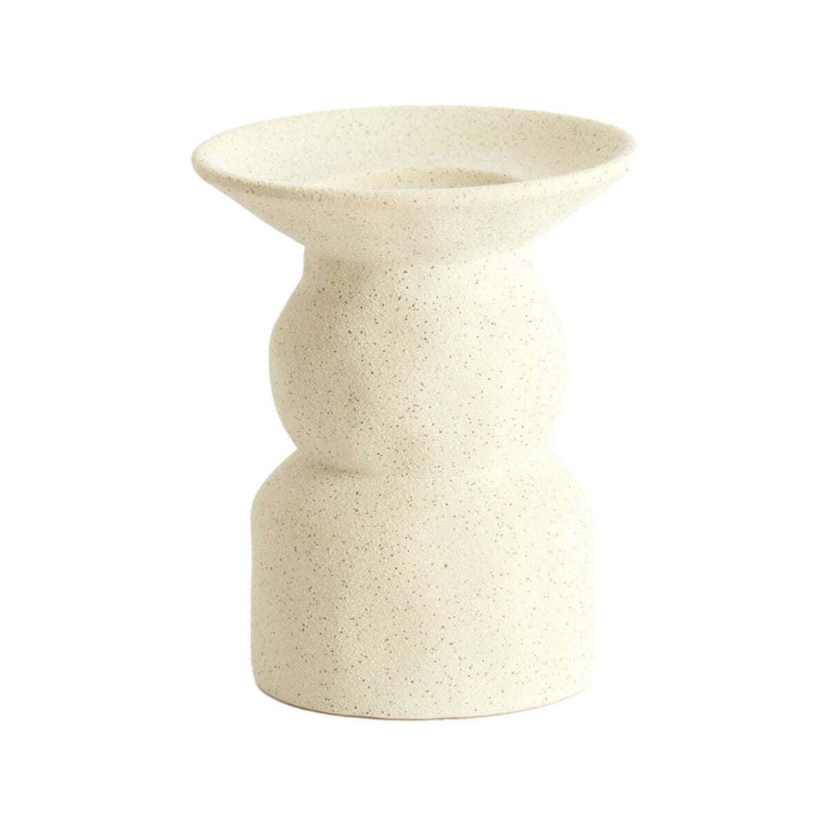 Atrani Matt Cream Ceramic Candle Holder