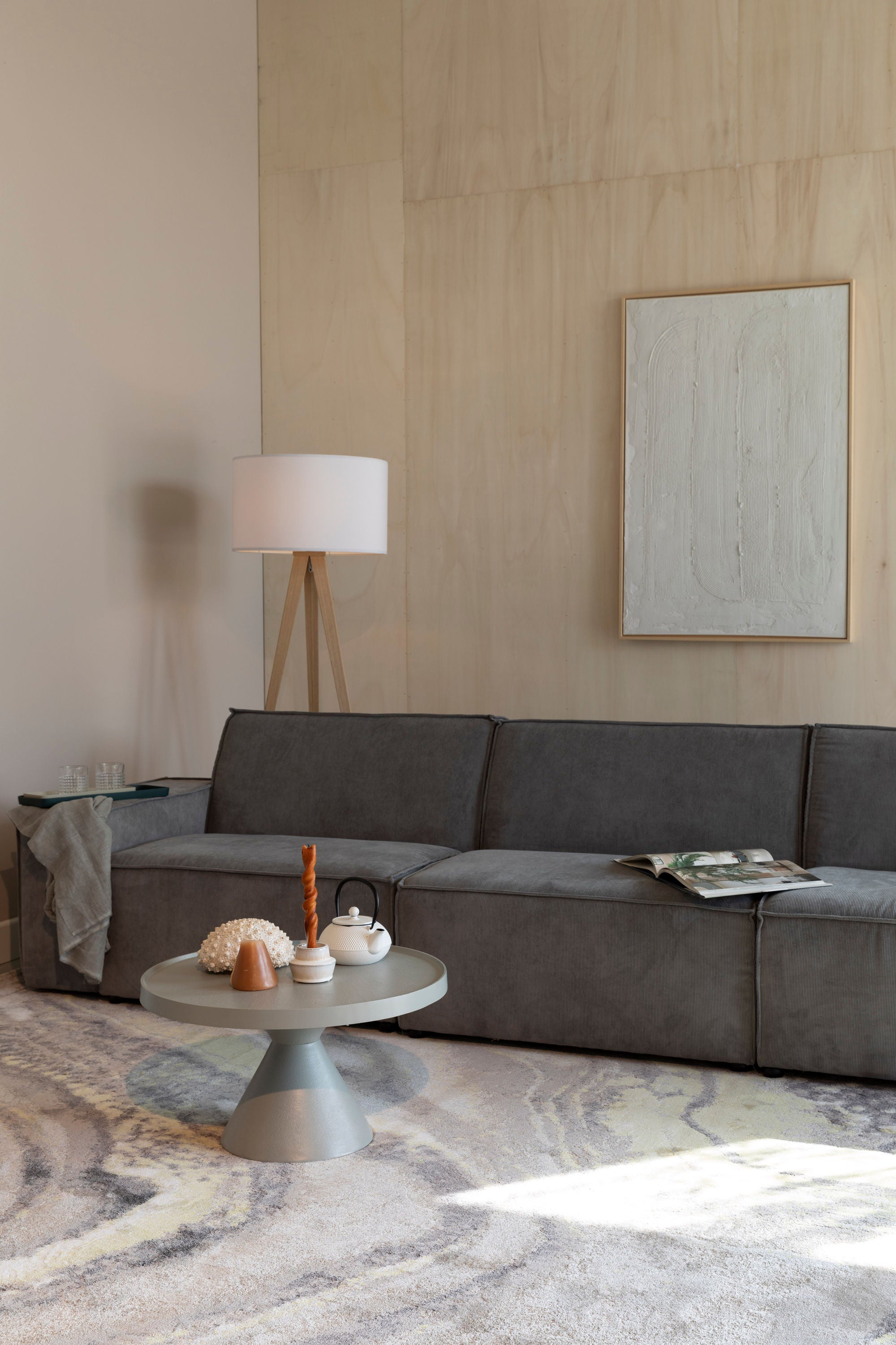 Zuiver Solar Grey/Ochre Rectangle Rug 200x290