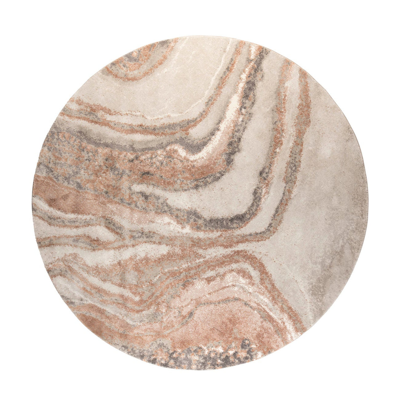 Zuiver Solar Grey/Terra Round Rug 200cm