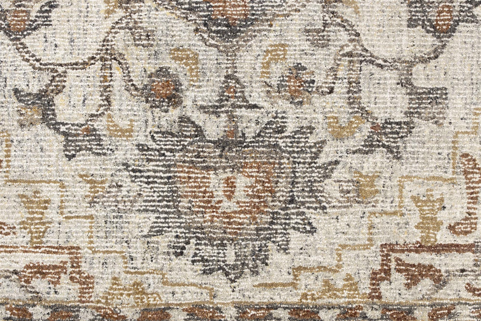 Dutchbone Amori Grey/Brick Wool Rug 160 x 230 cm