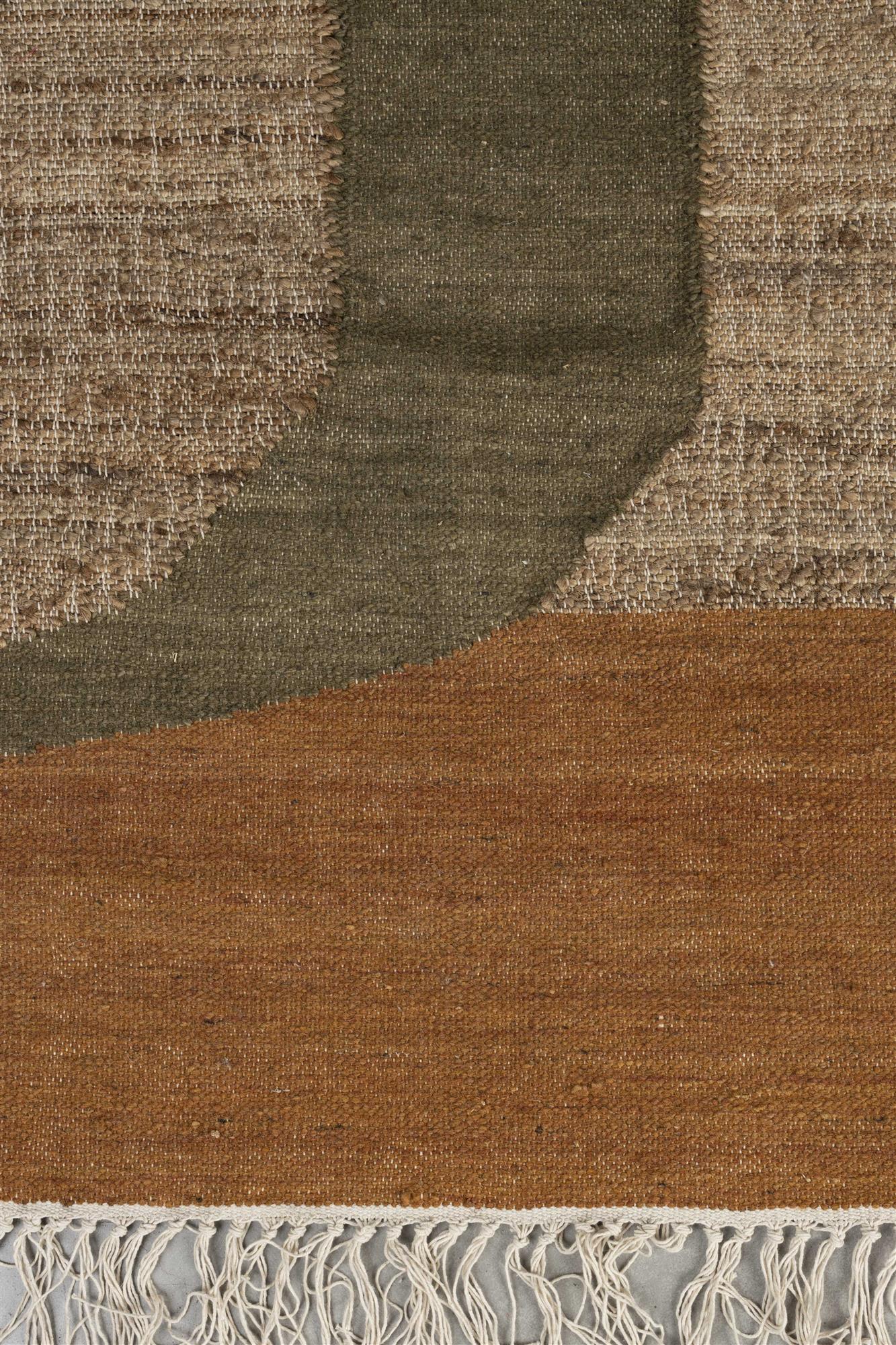 Dutchbone Pavilion Brown Wool Rug 160 x 230 cm