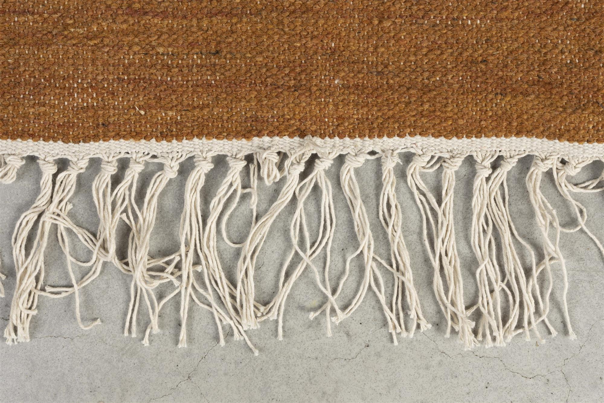 Dutchbone Pavilion Brown Wool Rug 160 x 230 cm