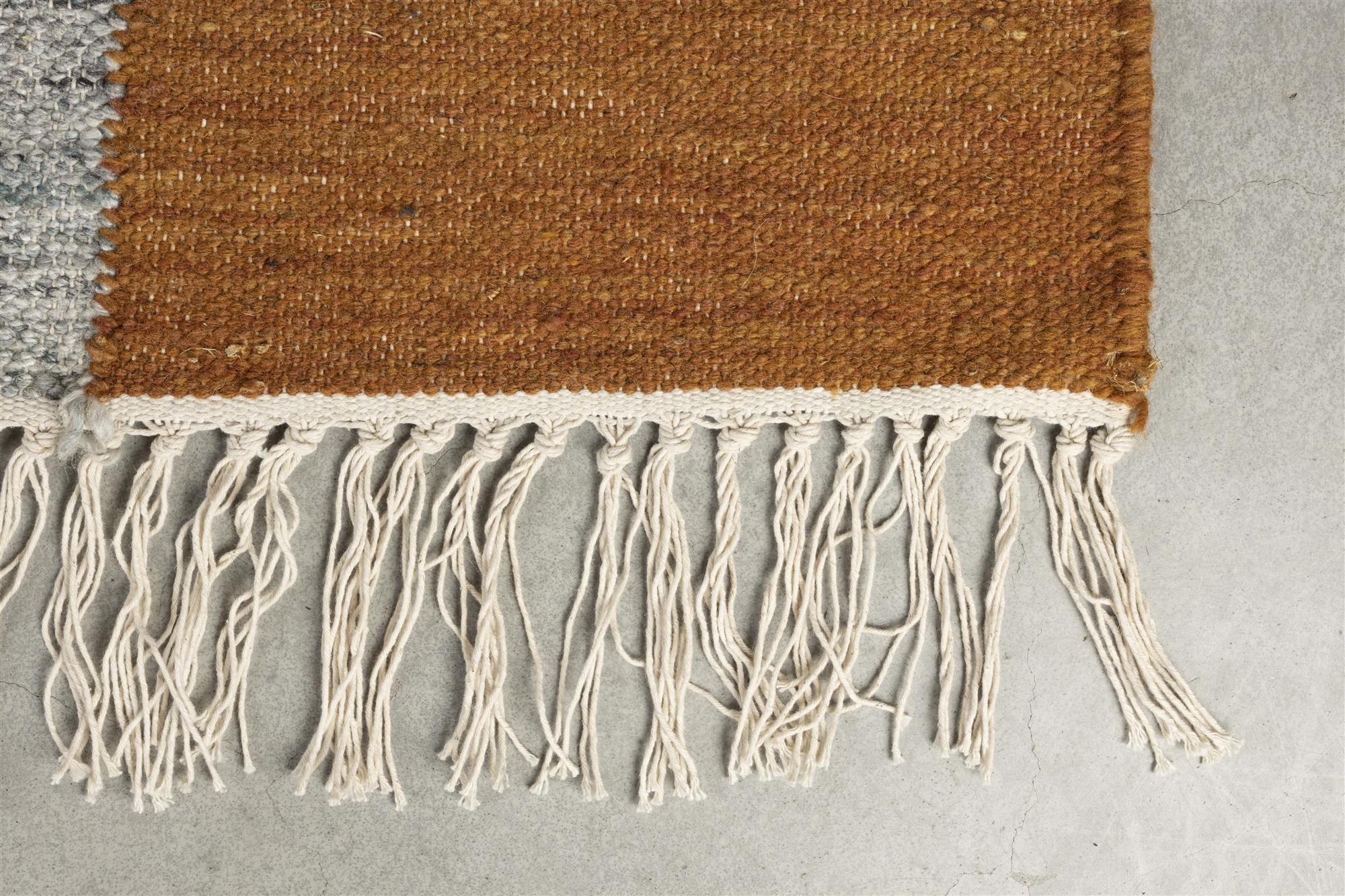 Dutchbone Pavilion Brown Wool Rug 160 x 230 cm