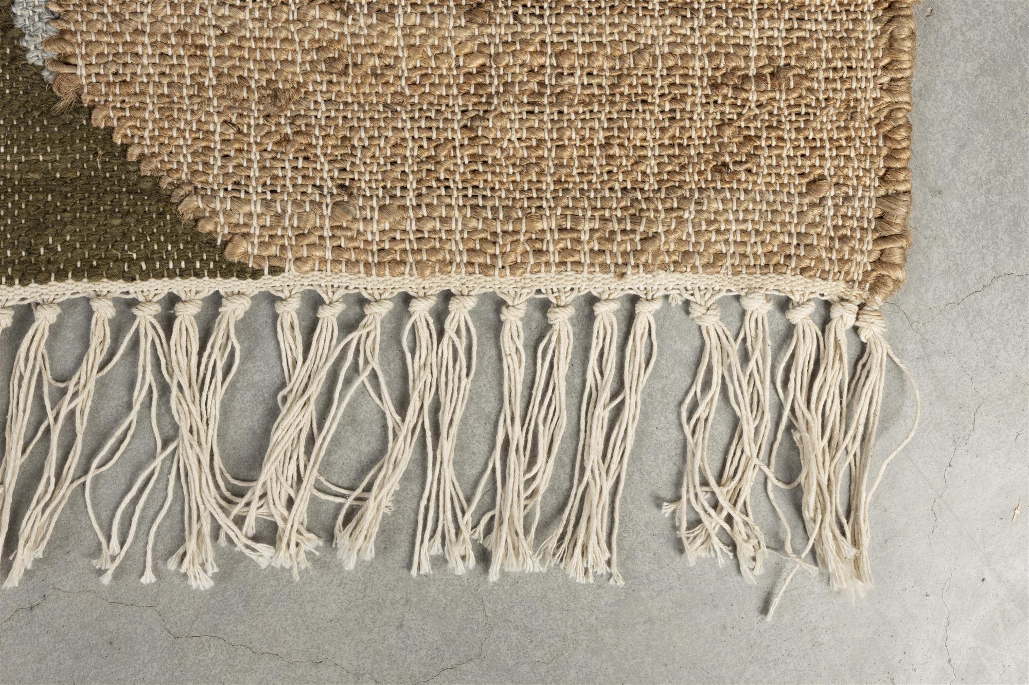 Dutchbone Pavilion Brown Wool Rug 160 x 230 cm